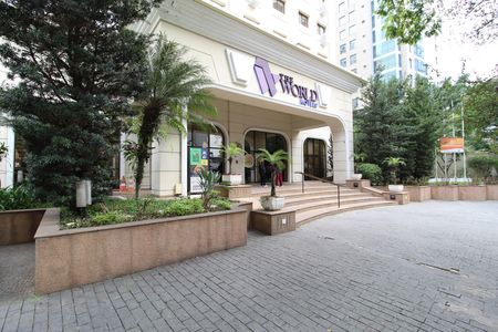 Apartamento para alugar com 35m², 1 quarto e 1 vagaFachada e Portaria