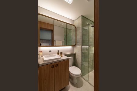 Studio para alugar com 30m², 1 quarto e sem vaga Studio para alugar com 30m², 1 quarto e sem vagaBanheiro