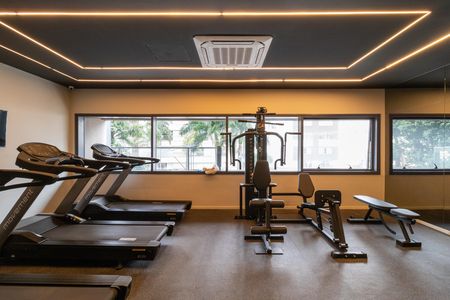 Studio para alugar com 30m², 1 quarto e sem vaga Studio para alugar com 30m², 1 quarto e sem vagaÁrea comum - Academia