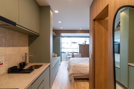 Studio para alugar com 30m², 1 quarto e sem vaga Studio para alugar com 30m², 1 quarto e sem vagaCozinha