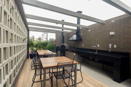 Studio à venda com 27m², 1 quarto e sem vaga Studio à venda com 27m², 1 quarto e sem vagaCondomínio - Churrasqueira