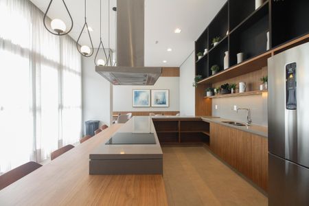 Studio à venda com 27m², 1 quarto e sem vaga Studio à venda com 27m², 1 quarto e sem vagaCondomínio - Salão de Festas