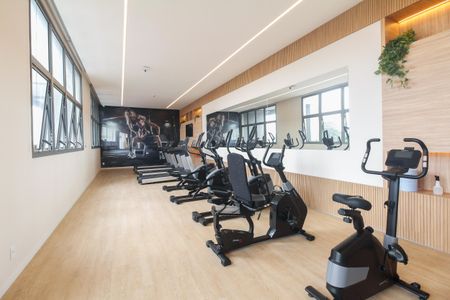 Studio à venda com 27m², 1 quarto e sem vaga Studio à venda com 27m², 1 quarto e sem vagaCondomínio - Academia