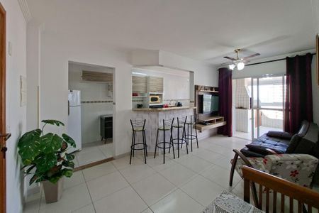 Sala de apartamento para alugar com 2 quartos, 81m² em Aviação, Praia Grande