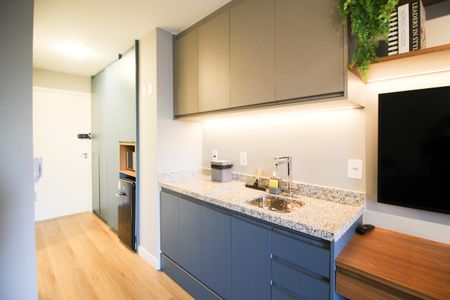 Studio para alugar com 30m², 1 quarto e sem vagaCozinha