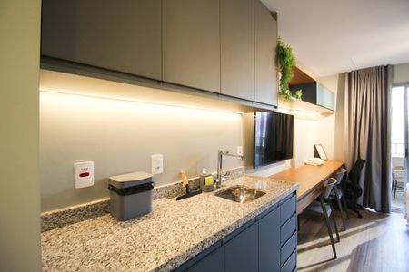 Studio para alugar com 30m², 1 quarto e sem vagaCozinha