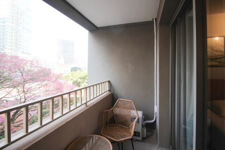 Studio para alugar com 30m², 1 quarto e sem vagaVaranda