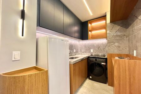 Studio à venda com 28m², 1 quarto e sem vaga Studio à venda com 28m², 1 quarto e sem vagaCozinha