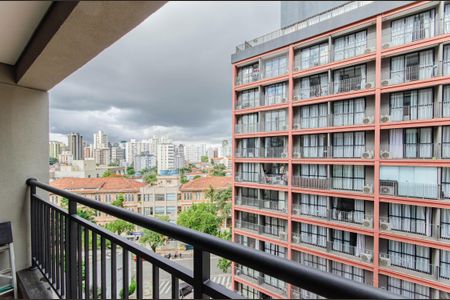 Studio para alugar com 25m², 1 quarto e sem vagaVaranda