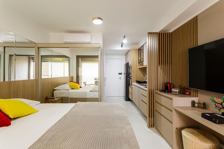 Studio para alugar com 34m², 1 quarto e 1 vagaSala/Quarto