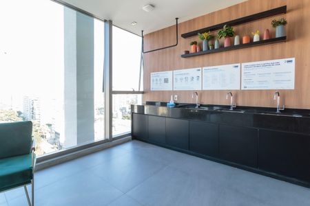 Studio para alugar com 34m², 1 quarto e 1 vagaLavanderia