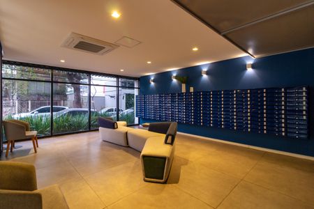 Apartamento para alugar com 30m², 1 quarto e sem vaga Apartamento para alugar com 30m², 1 quarto e sem vagaÁrea comum - Hall Social