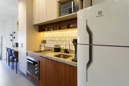 Studio para alugar com 25m², 1 quarto e sem vaga Studio para alugar com 25m², 1 quarto e sem vagaCozinha