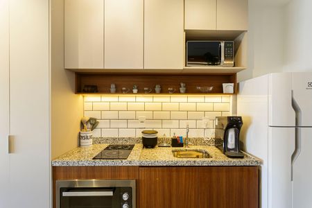 Studio para alugar com 25m², 1 quarto e sem vaga Studio para alugar com 25m², 1 quarto e sem vagaCozinha