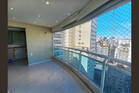 Varanda da sala de apartamento para alugar com 2 quartos, 67m² em Santa Ifigênia, São Paulo
