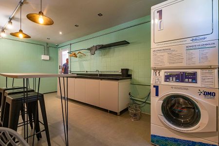 Studio para alugar com 37m², 1 quarto e 1 vagaLavanderia