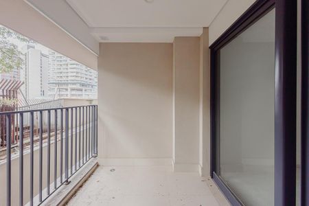 Studio à venda com 27m², 1 quarto e sem vagaVaranda