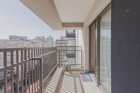 Studio para alugar com 26m², 1 quarto e sem vagaVaranda