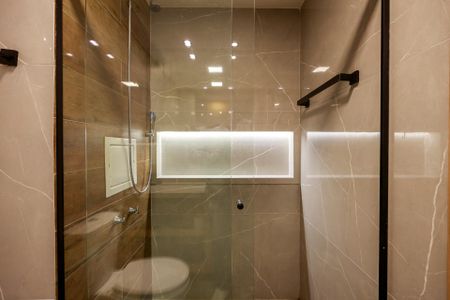 Studio para alugar com 27m², 0 quarto e sem vaga Studio para alugar com 27m², 0 quarto e sem vagaBanheiro