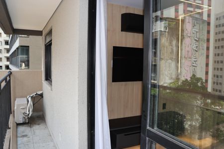Varanda de apartamento para alugar com 1 quarto, 33m² em Bela Vista, São Paulo