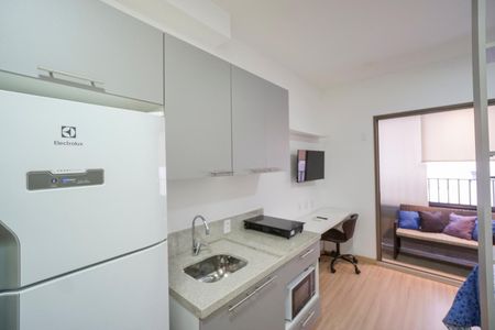 Studio para alugar com 24m², 1 quarto e sem vaga Studio para alugar com 24m², 1 quarto e sem vagaCozinha