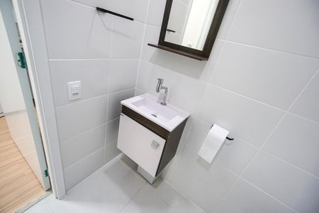 Studio para alugar com 24m², 1 quarto e sem vaga Studio para alugar com 24m², 1 quarto e sem vagaBanheiro