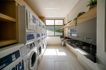 Studio para alugar com 24m², 1 quarto e sem vaga Studio para alugar com 24m², 1 quarto e sem vagaLavanderia