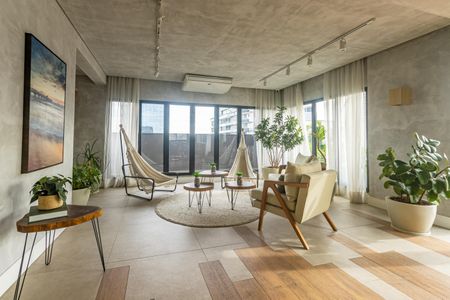 Studio à venda com 27m², 1 quarto e sem vagaÁrea comum - Salão de festas