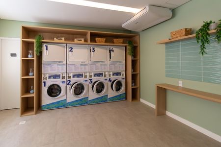 Studio para alugar com 24m², 1 quarto e sem vaga Studio para alugar com 24m², 1 quarto e sem vagaÁrea comum - Lavanderia