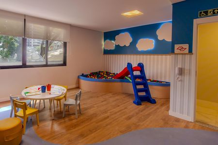 Studio para alugar com 24m², 1 quarto e sem vaga Studio para alugar com 24m², 1 quarto e sem vagaÁrea comum - Brinquedoteca