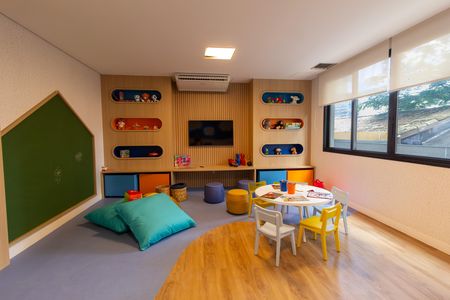 Studio para alugar com 24m², 1 quarto e sem vaga Studio para alugar com 24m², 1 quarto e sem vagaÁrea comum - Brinquedoteca