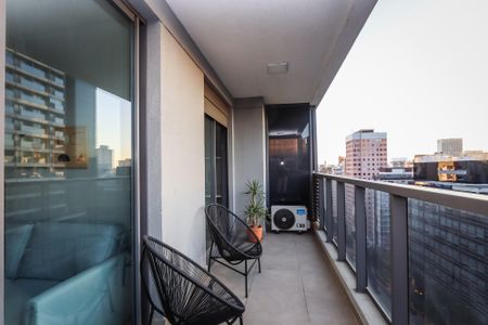 Studio para alugar com 44m², 1 quarto e 1 vagaVaranda