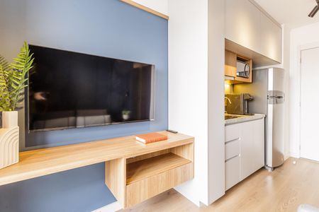 Sala de apartamento à venda com 1 quarto, 28m² em Moema, São Paulo