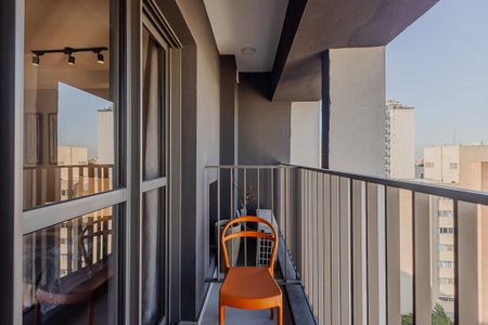 Studio à venda com 25m², 1 quarto e sem vagaVaranda