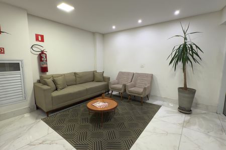 Apartamento para alugar com 64m², 2 quartos e 1 vagaÁrea comum - Hall social