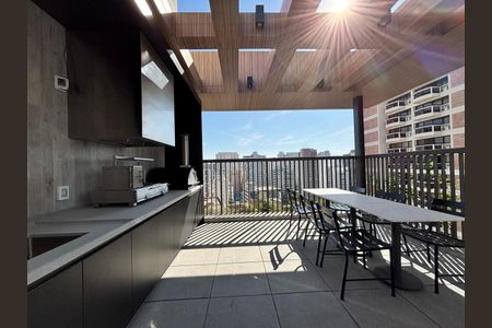 Studio à venda com 40m², 1 quarto e 1 vagaÁrea comum - Churrasqueira