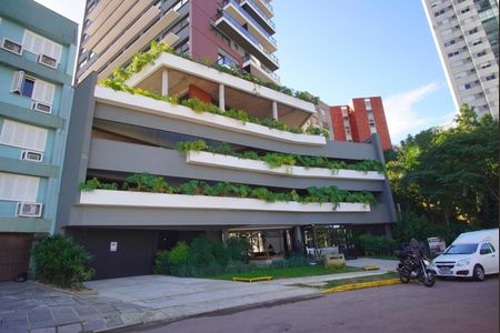 Studio para alugar com 28m², 1 quarto e sem vagaFachada e Portaria