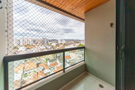Varanda da Sala de apartamento à venda com 3 quartos, 78m² em Vila Assunção, Santo André