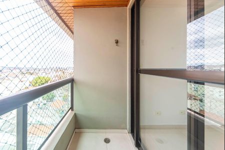 Varanda da Sala de apartamento à venda com 3 quartos, 78m² em Vila Assunção, Santo André