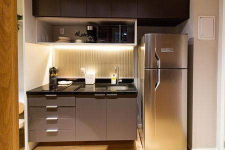 Studio para alugar com 25m², 1 quarto e sem vagaCozinha