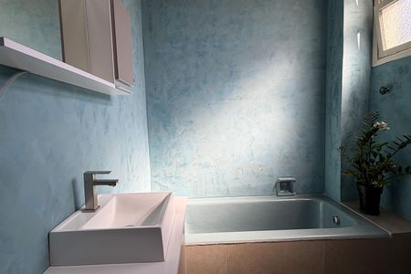 Banheiro de apartamento para alugar com 2 quartos, 112m² em Gonzaga, Santos