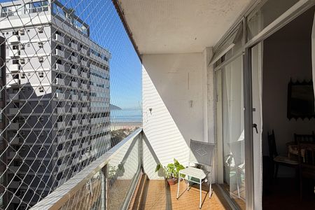 Varanda da Sala de apartamento para alugar com 2 quartos, 112m² em Gonzaga, Santos