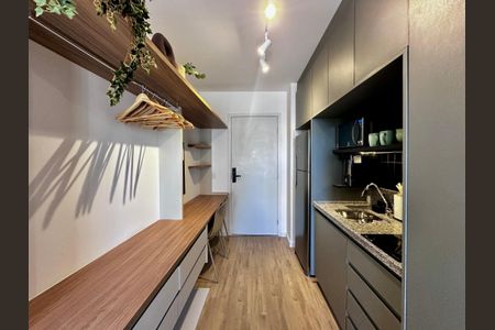 Studio à venda com 26m², 1 quarto e sem vagaCozinha