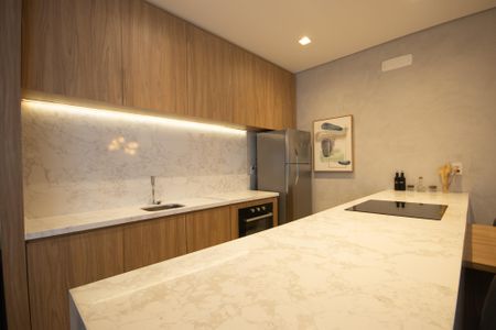 Studio para alugar com 27m², 1 quarto e sem vaga Studio para alugar com 27m², 1 quarto e sem vagaÁrea comum - Salão de festas