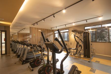 Studio para alugar com 27m², 1 quarto e sem vaga Studio para alugar com 27m², 1 quarto e sem vagaÁrea comum - Academia