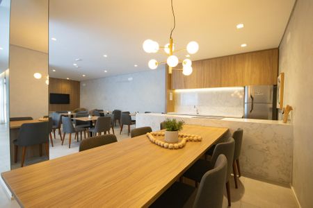 Studio para alugar com 27m², 1 quarto e sem vaga Studio para alugar com 27m², 1 quarto e sem vagaÁrea comum - Salão de festas