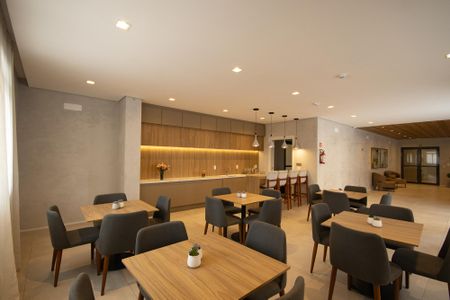 Studio para alugar com 27m², 1 quarto e sem vaga Studio para alugar com 27m², 1 quarto e sem vagaÁrea comum - Salão de festas