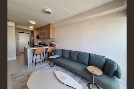 Sala de apartamento à venda com 1 quarto, 61m² em Indianópolis, São Paulo