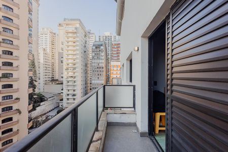 Apartamento para alugar com 58m², 1 quarto e 1 vagaVaranda