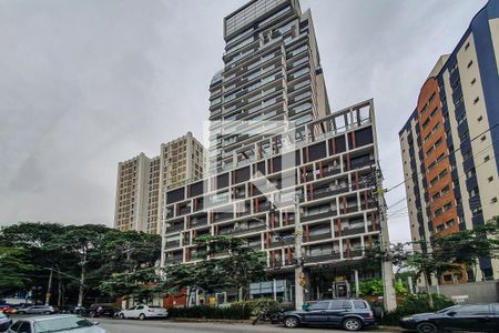 Studio para alugar com 28m², 1 quarto e sem vaga Studio para alugar com 28m², 1 quarto e sem vagaFachada